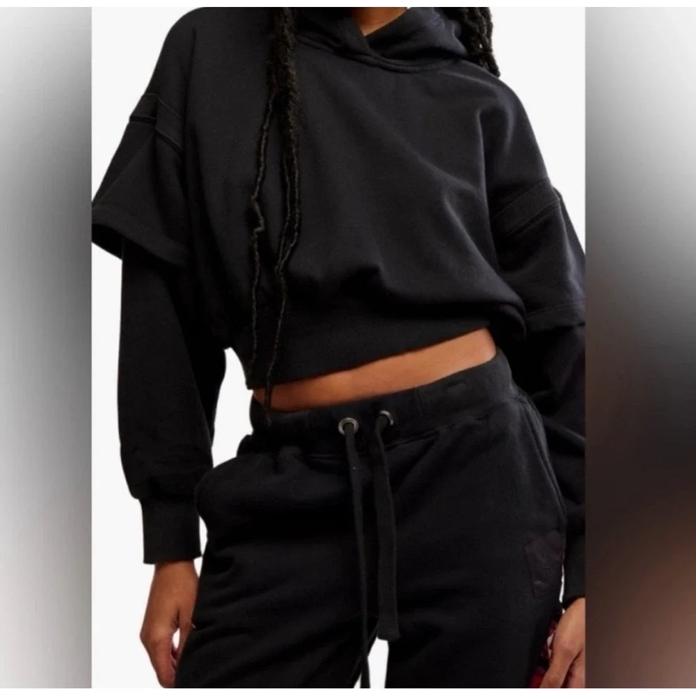 NWT‎ FREE PEOPLE | FP Movement Snow Flow Hoodie, Sz XS